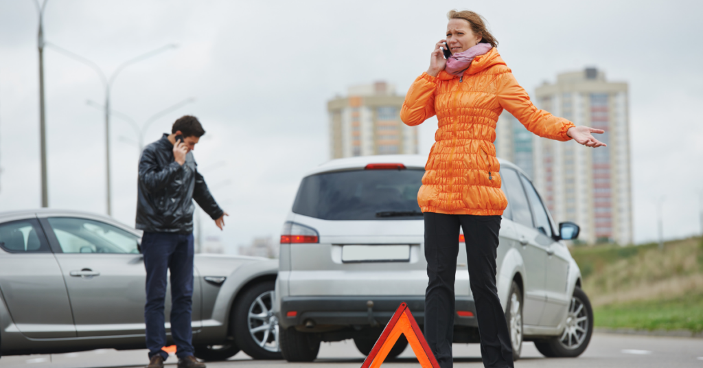 Drivers calling after an accident