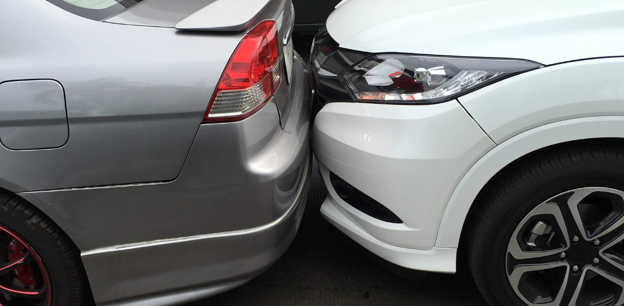 Rear-End Collision Between Two Cars